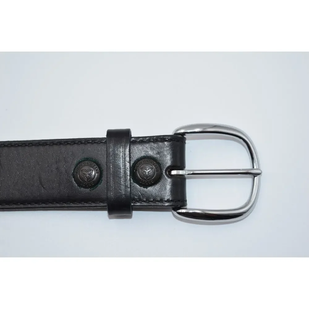 Galco CSB7-40B CSB7 Cop Series Black Leather Belt Nickel Buckle Suede Lined